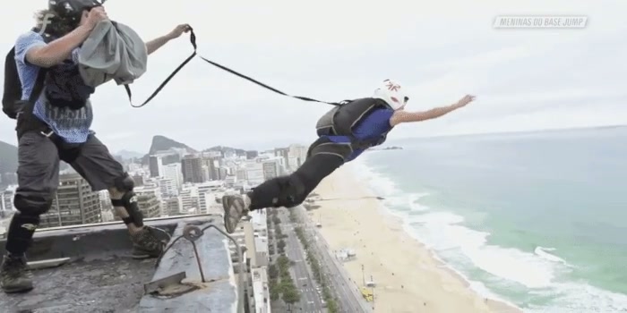 BASE jumping Girl