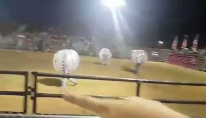 Extreme bubble soccer.