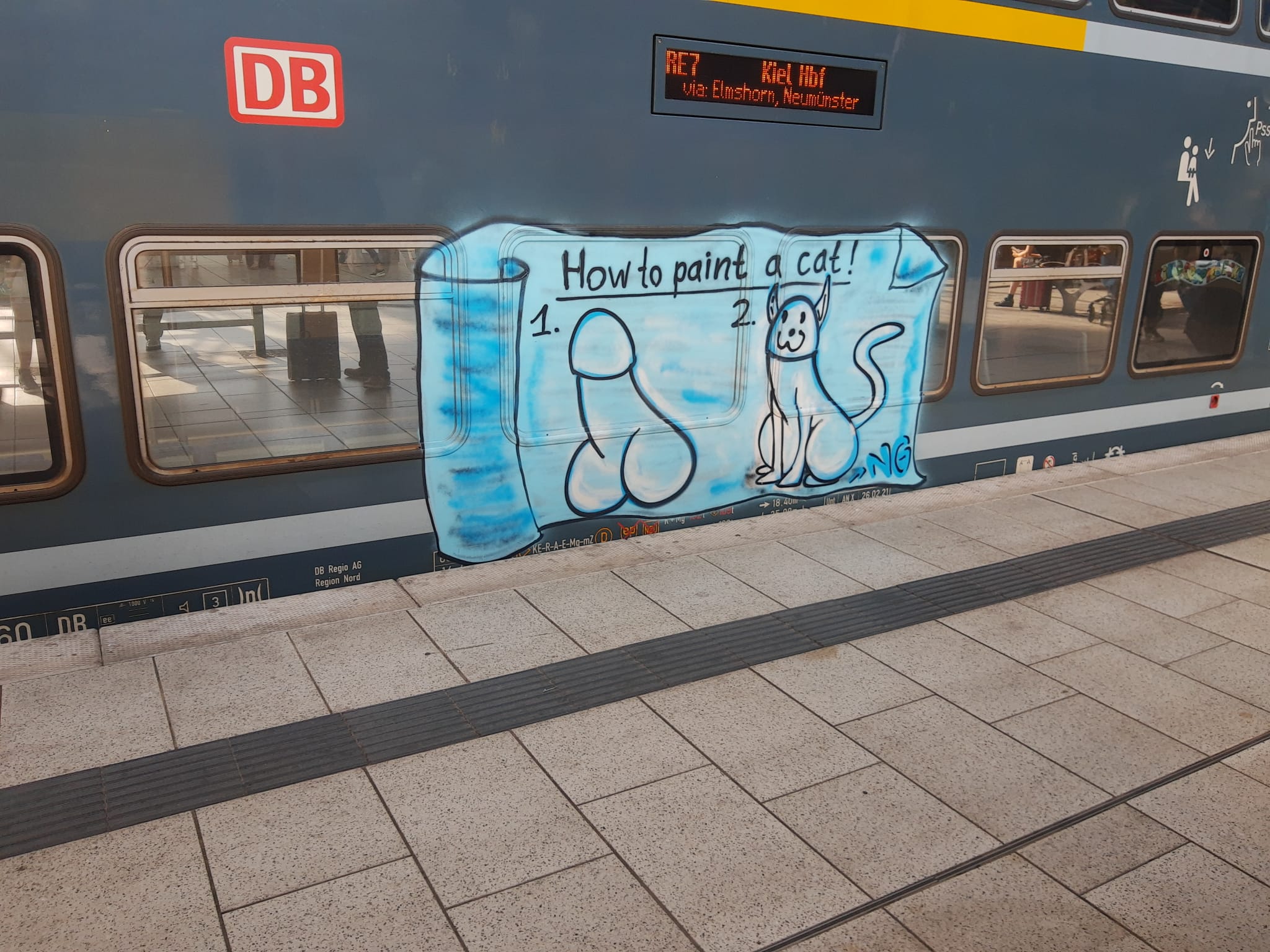 My brother found this on Graffiti on a train here in Germany