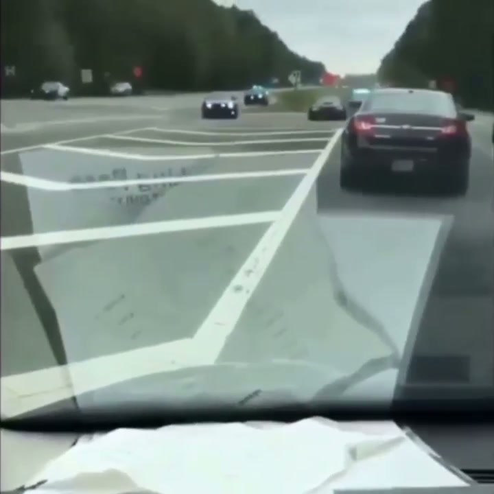 Stuck on traffic, when suddenly...