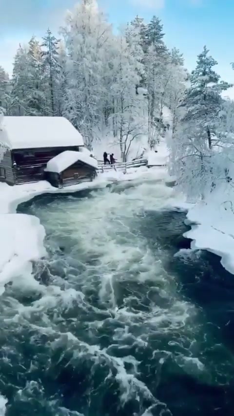 A winter wonderland in Lapland, Finland