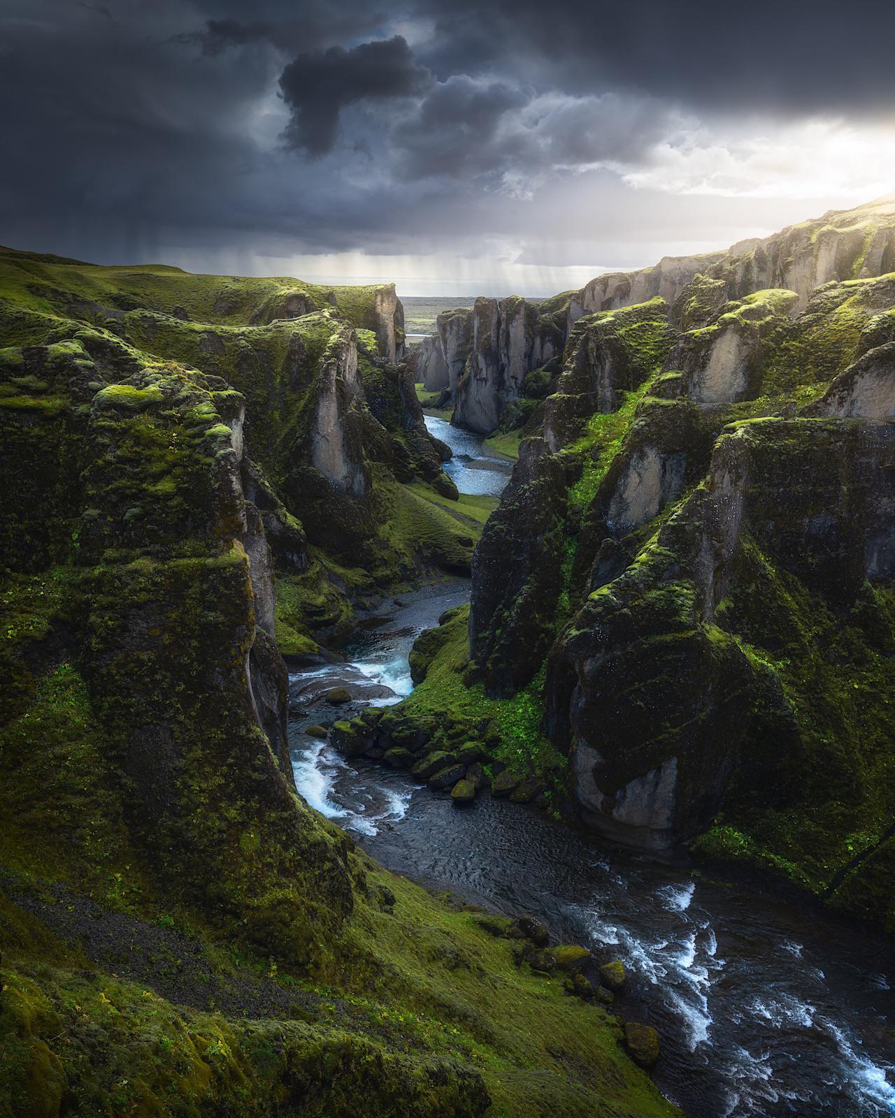 a.k.a The Most Beautiful Canyon in the World, Iceland. [OC] [1280x1600]