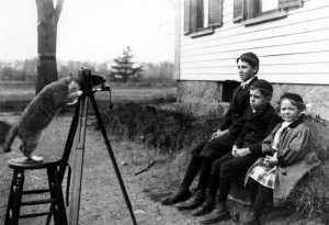 Found this: The cat photographer, November 1909