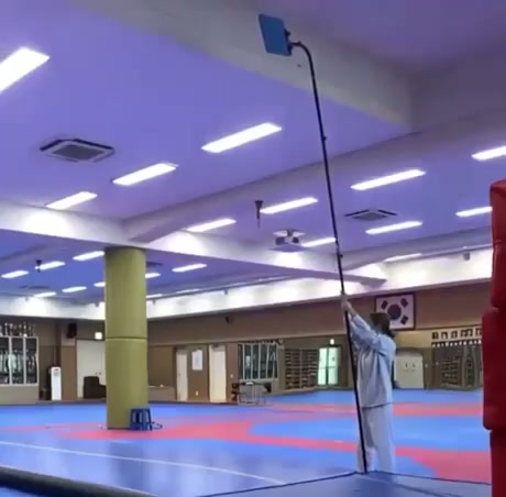 Taekwondo Athlete Gains MASSIVE Air During Training
