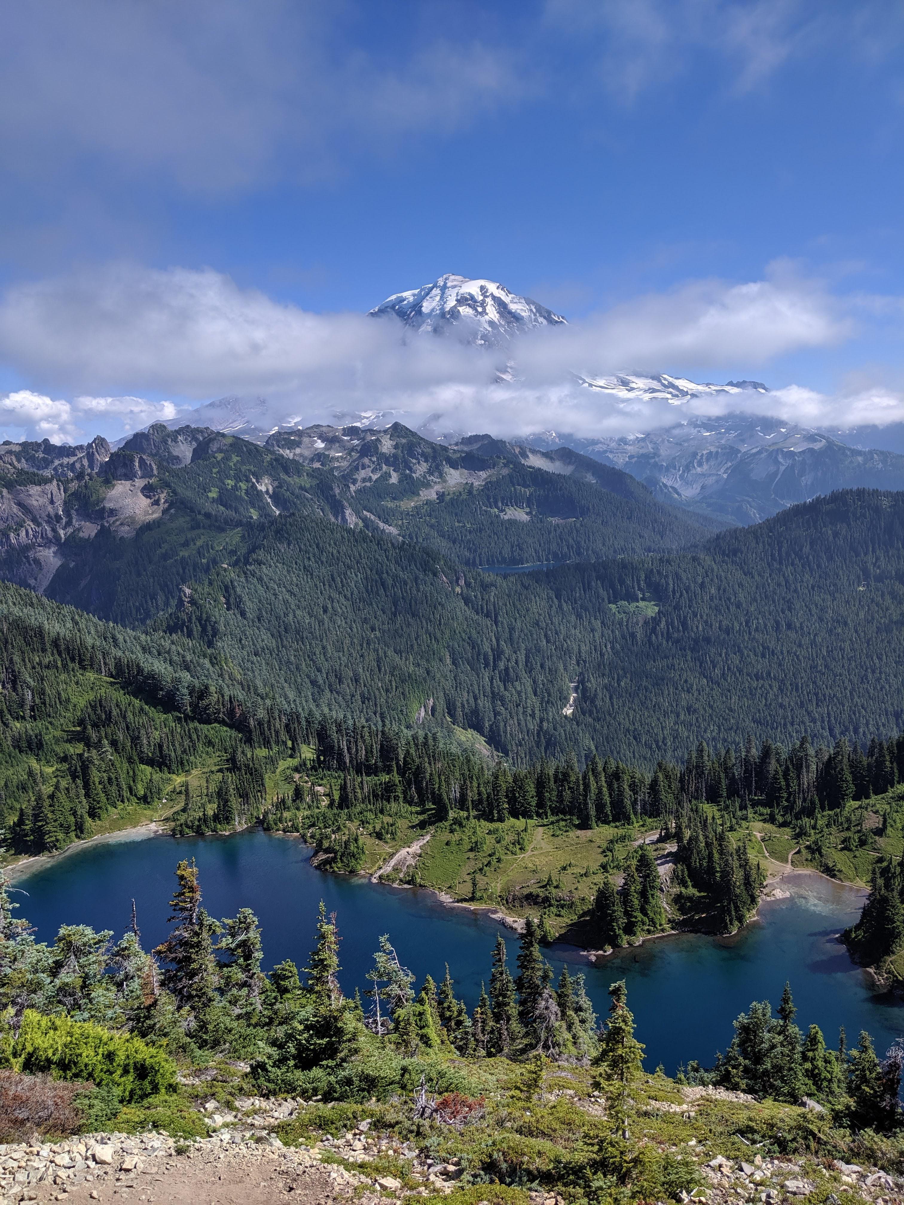 Mt. Rainier from Tolmie Peak lookout [OC] [3024 x 4032]