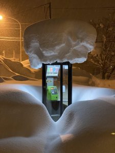 Snowfall in Hokkaido, Northern Japan