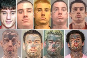 La degradación, paso a paso en mugshots